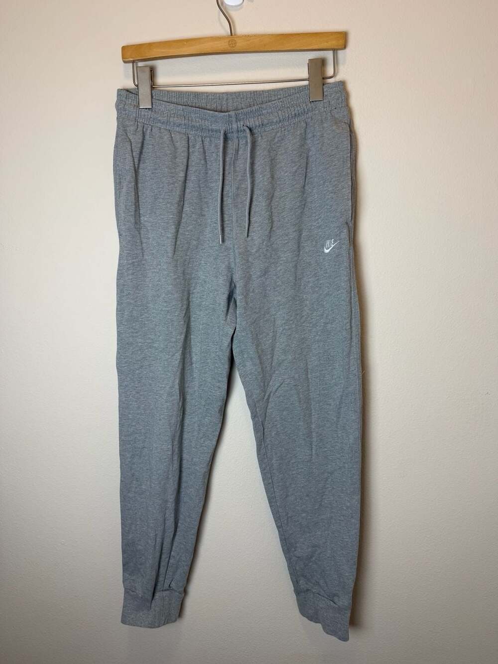 Nike Gray Fleece Jogger Pants Size M Made in Vietnam